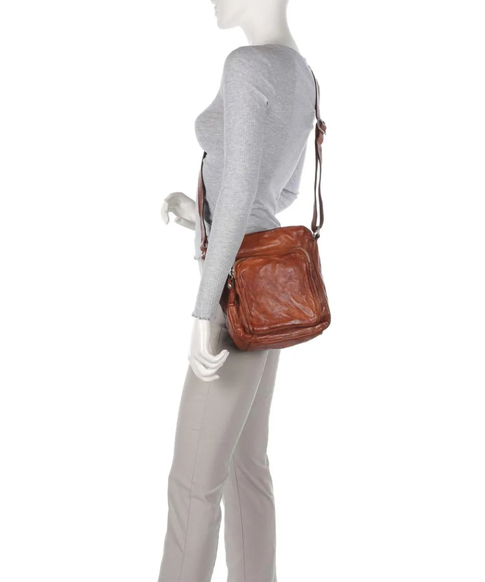 Crossbody bag cow leather cognac