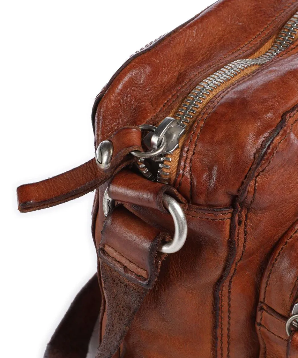 Crossbody bag cow leather cognac