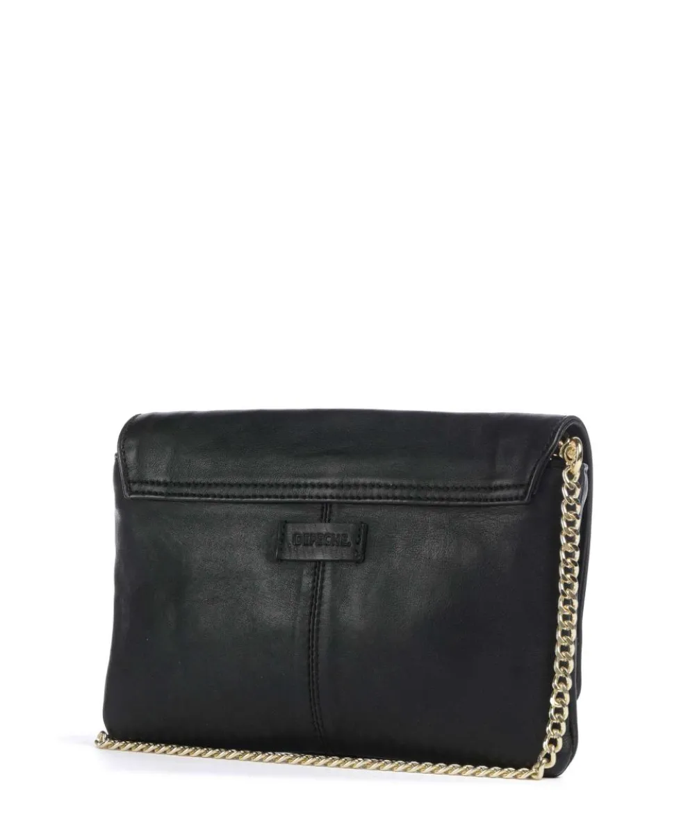 Crossbody bag cow leather black