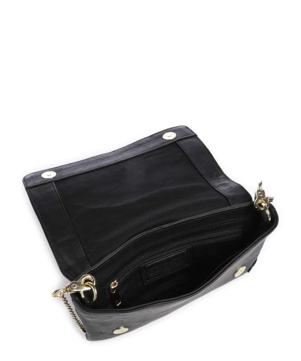 Crossbody bag cow leather black
