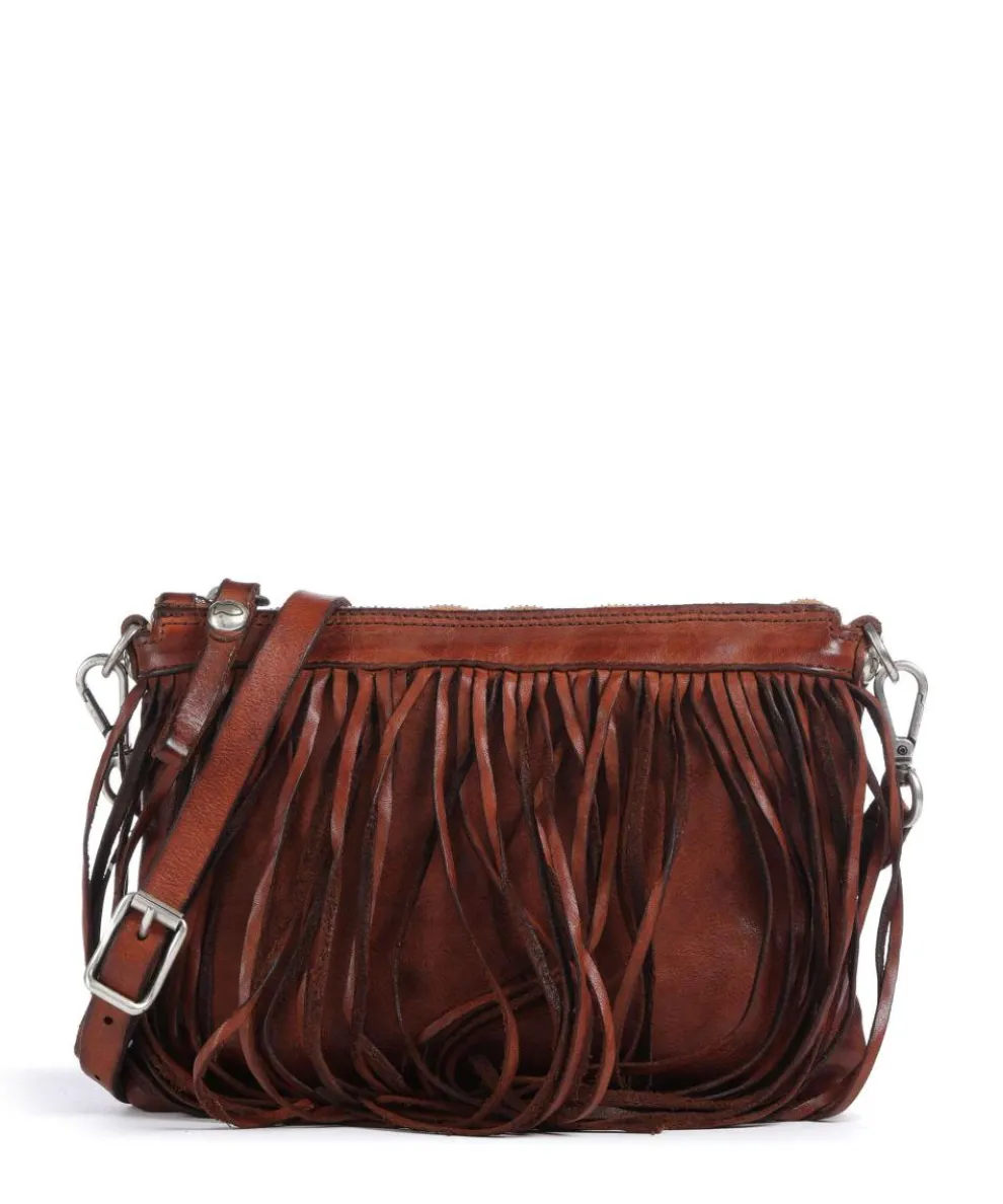 Crossbody bag cow leather cognac