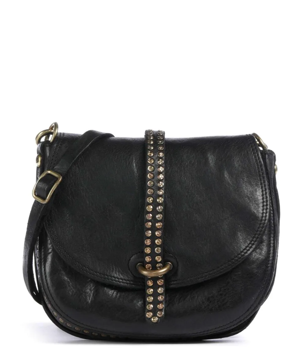 Crossbody bag cow leather black