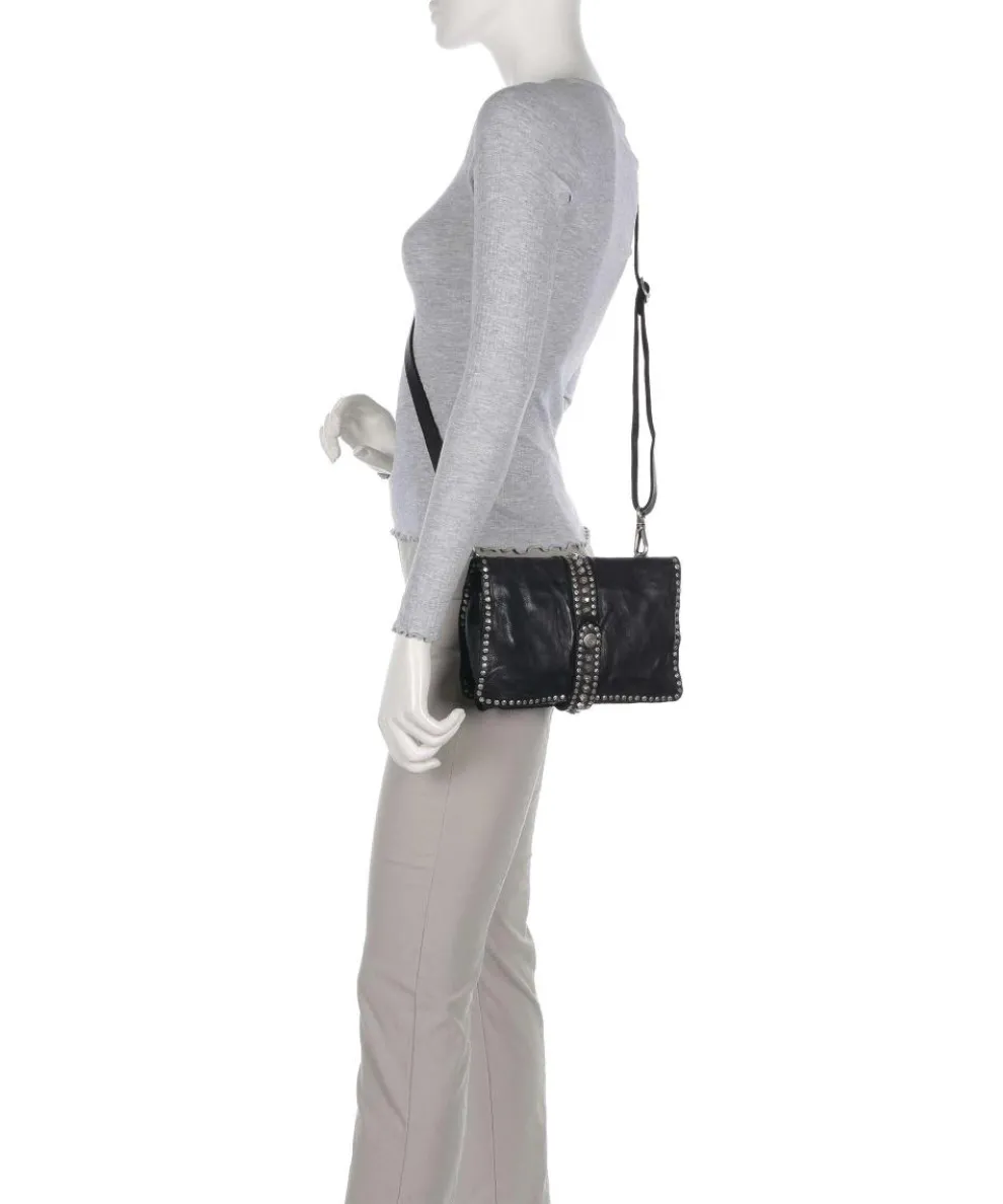 Crossbody bag cow leather black