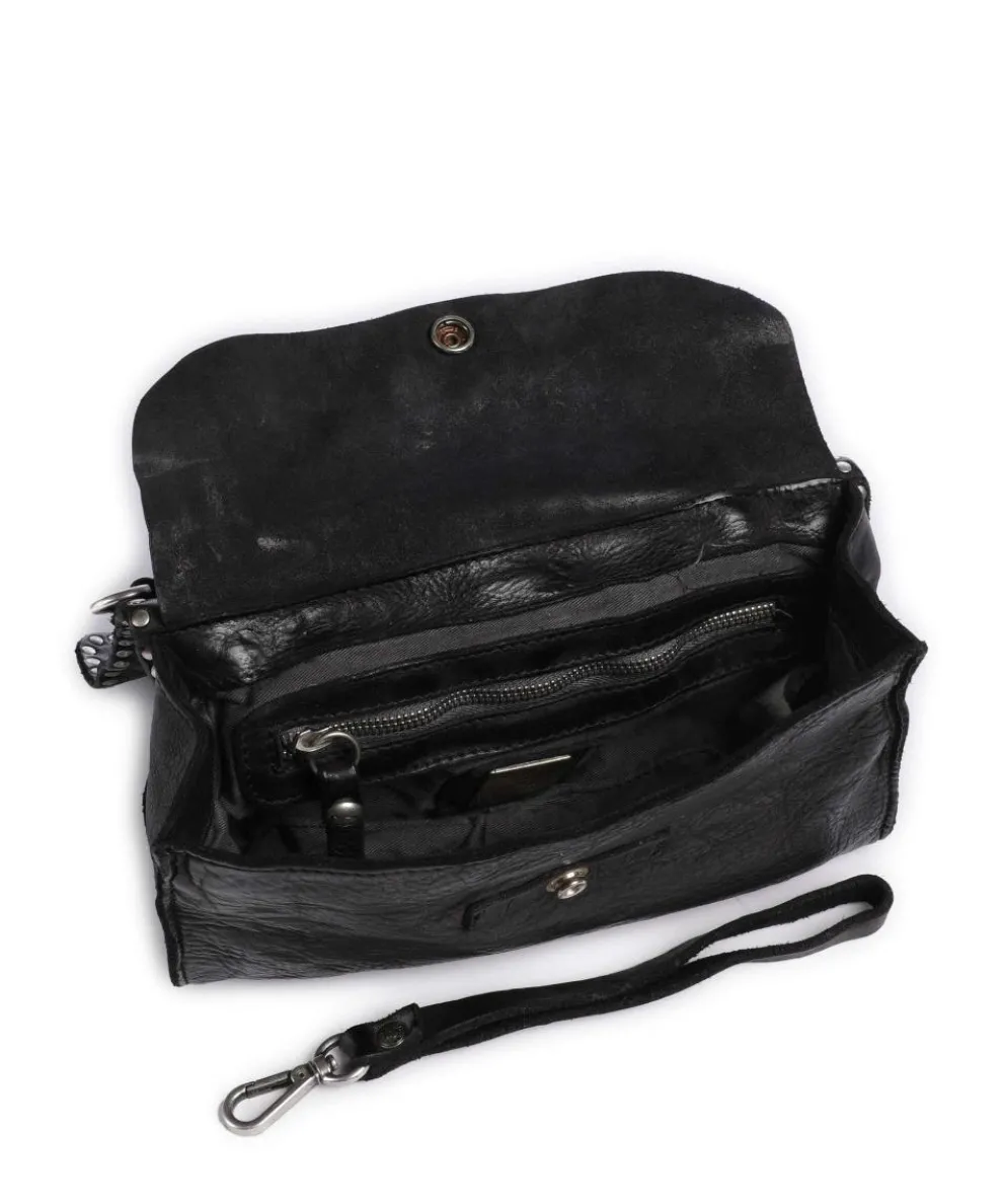 Crossbody bag cow leather black