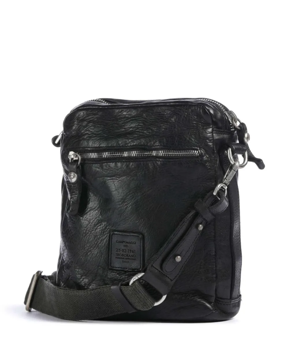 Crossbody bag cow leather black