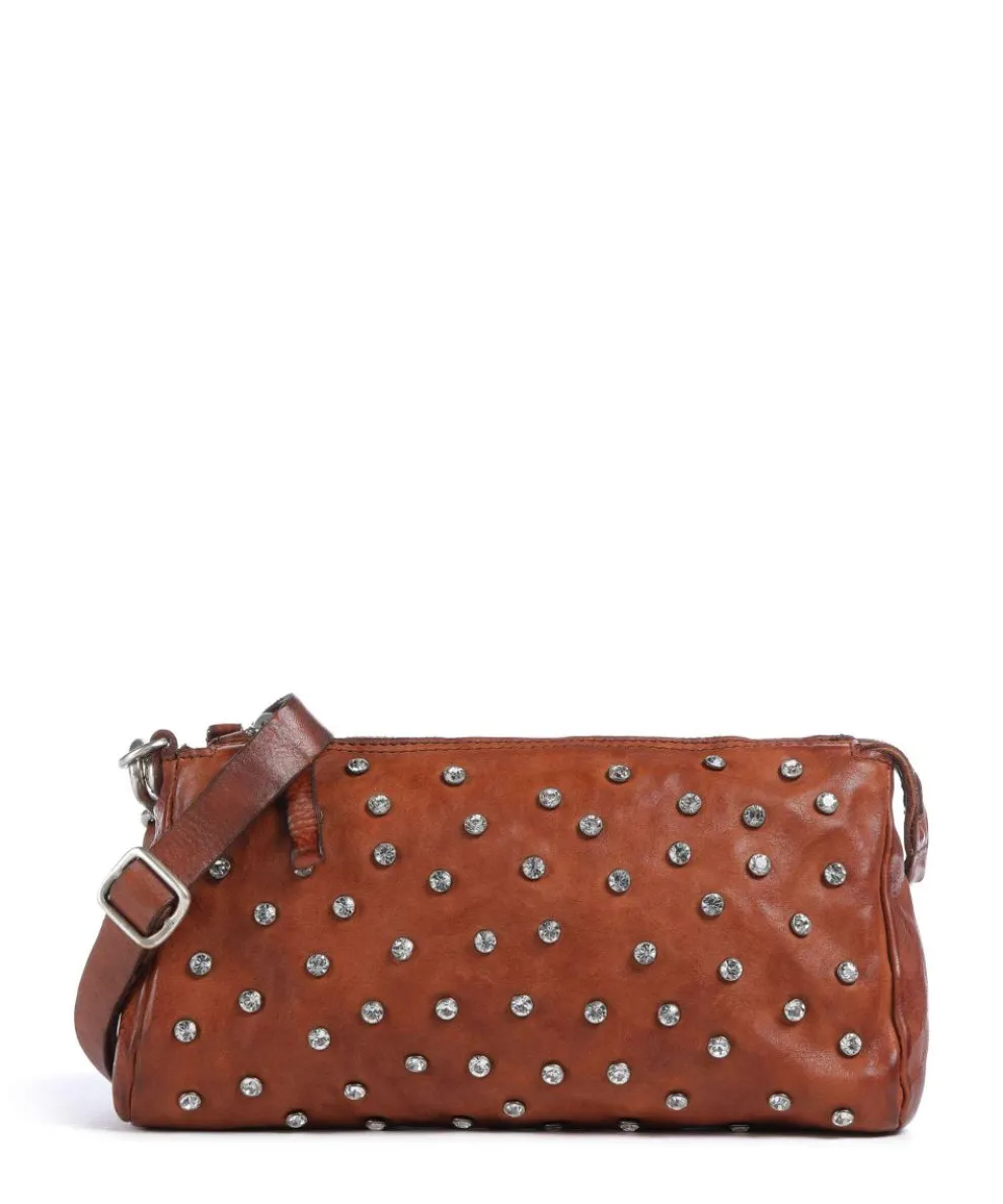 Crossbody bag cow leather cognac