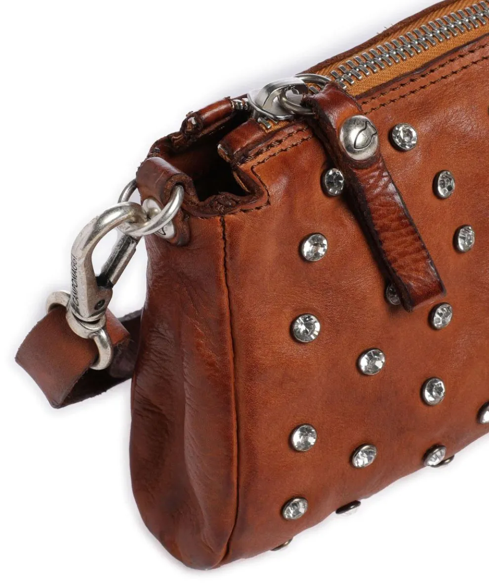 Crossbody bag cow leather cognac