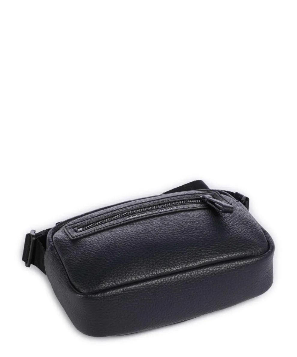 Crossbody bag imitation leather navy