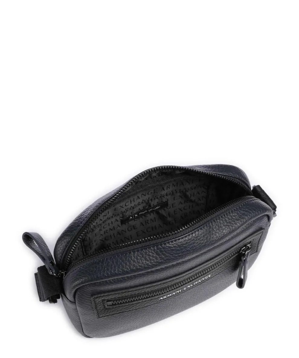 Crossbody bag imitation leather navy