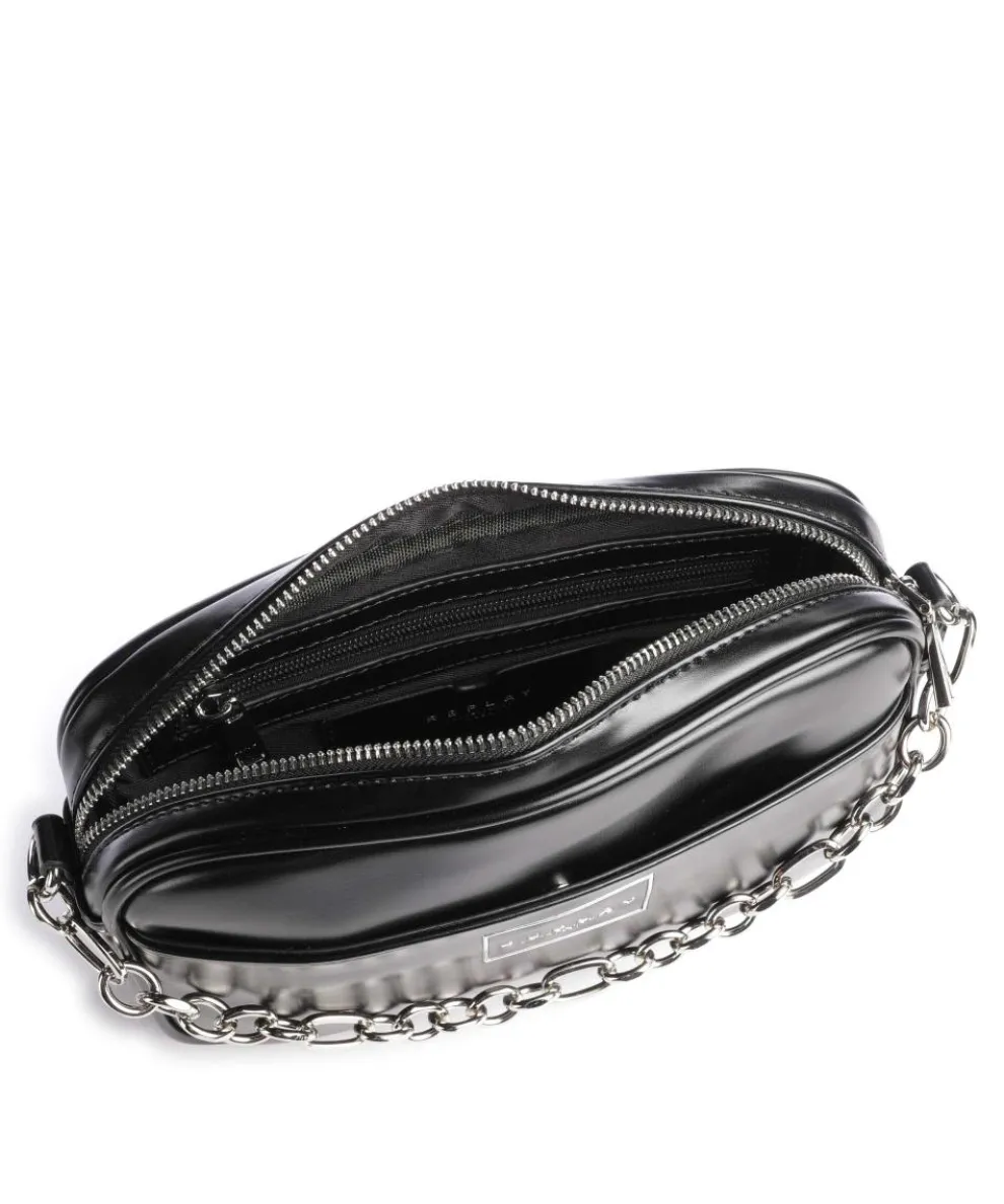 Crossbody bag imitation leather black