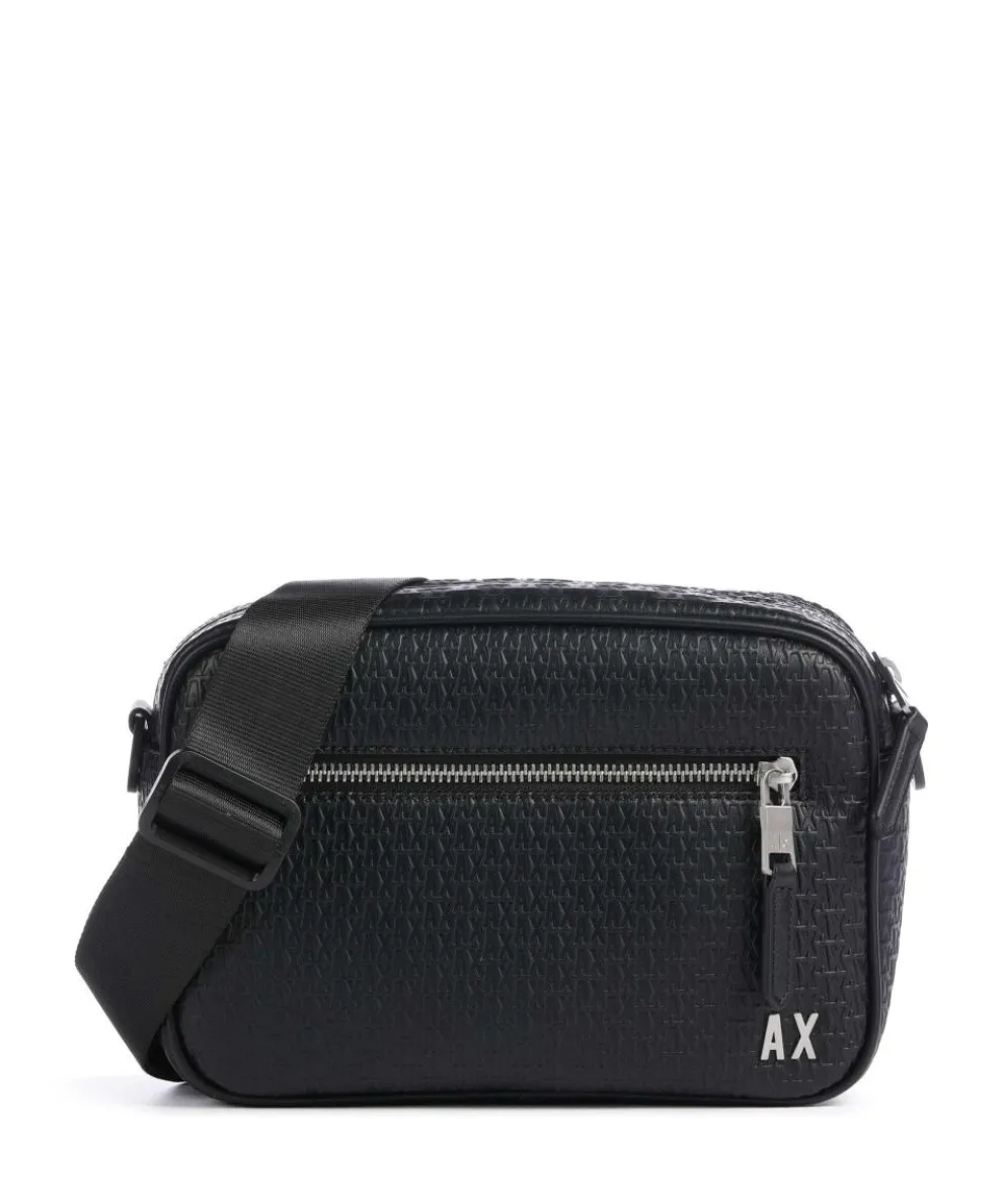 Crossbody bag imitation leather black