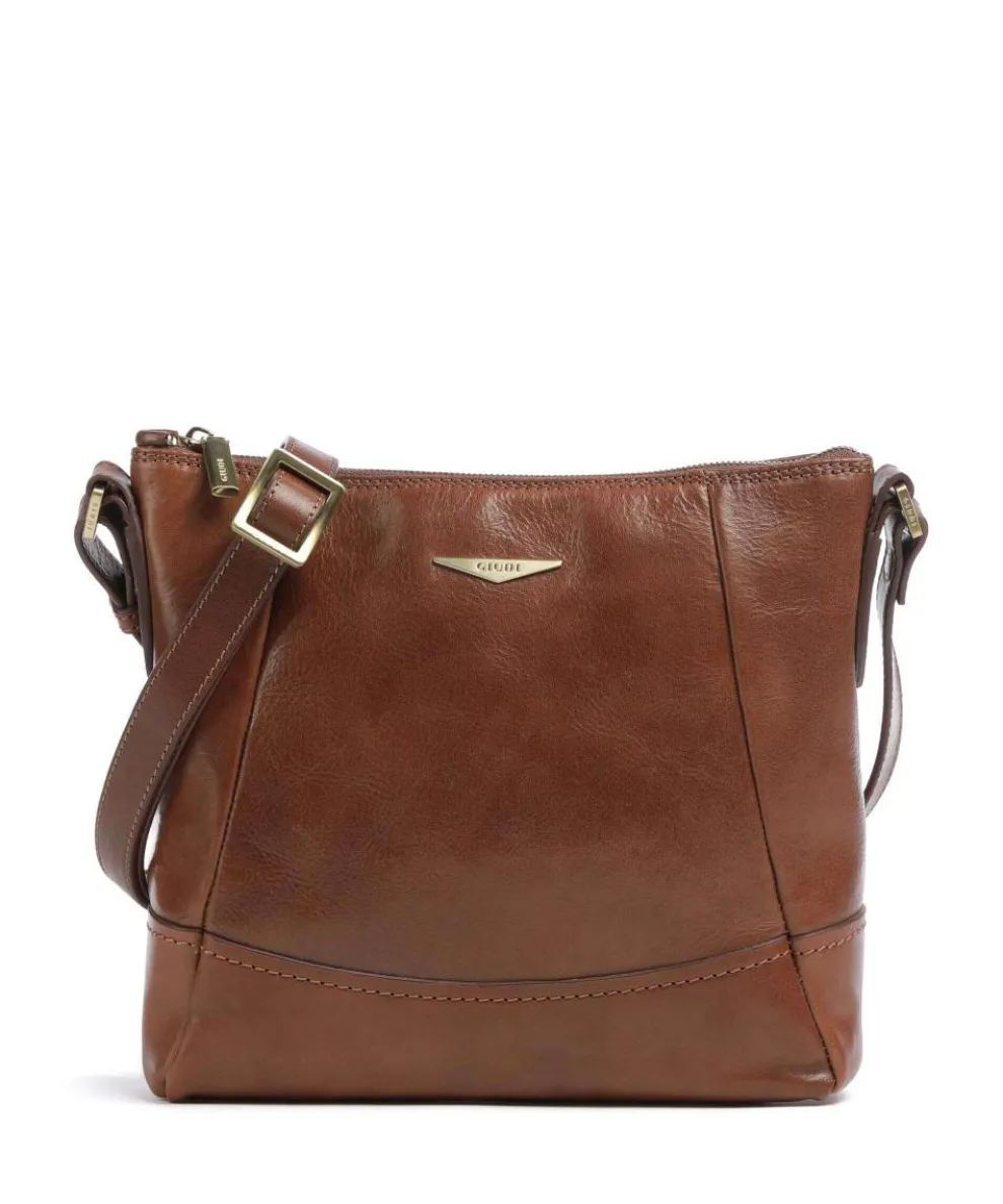 Crossbody bag leather brown