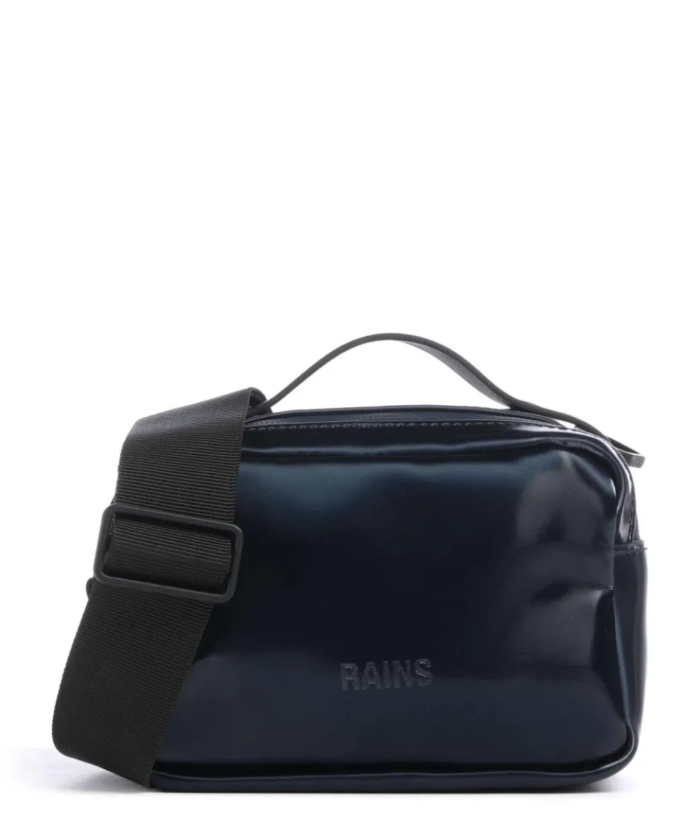 Crossbody bag polyester, polyurethane dark blue