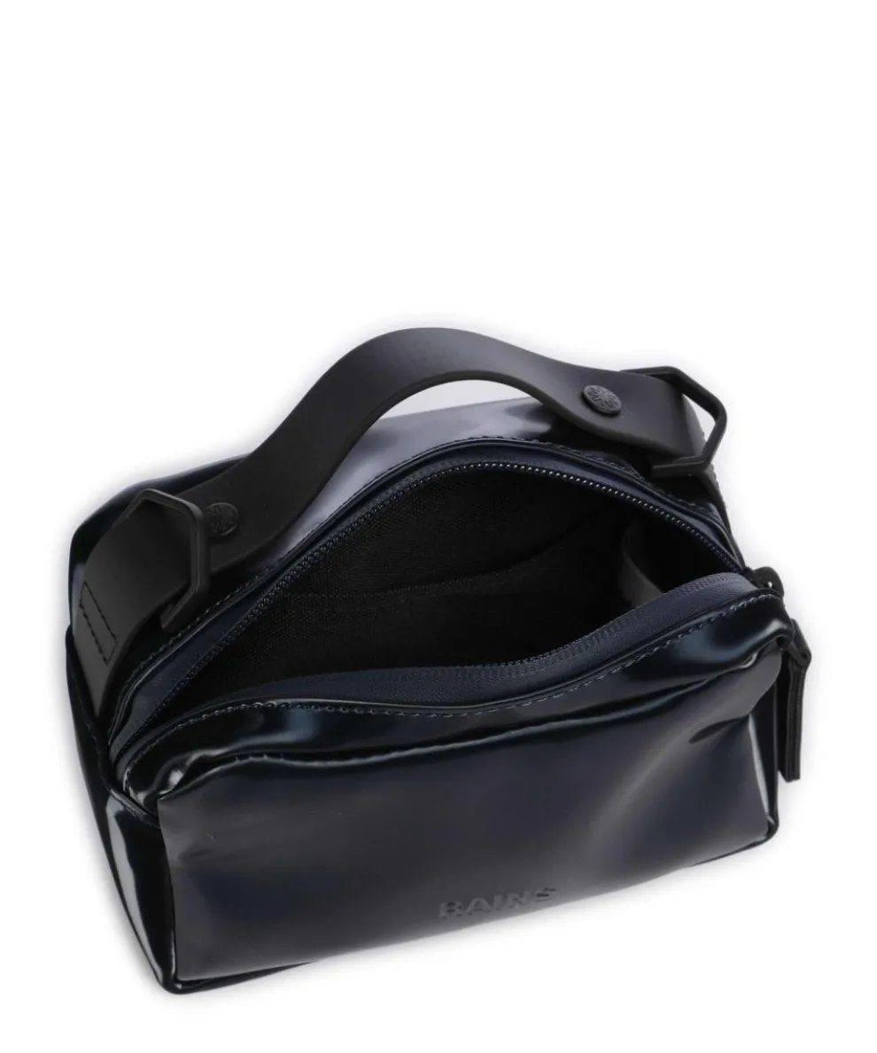 Crossbody bag polyester, polyurethane dark blue