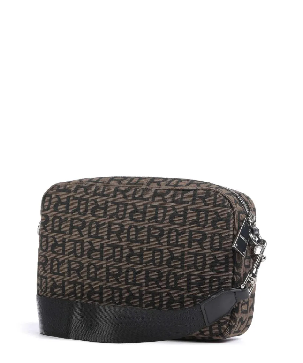 Crossbody bag polyester brown