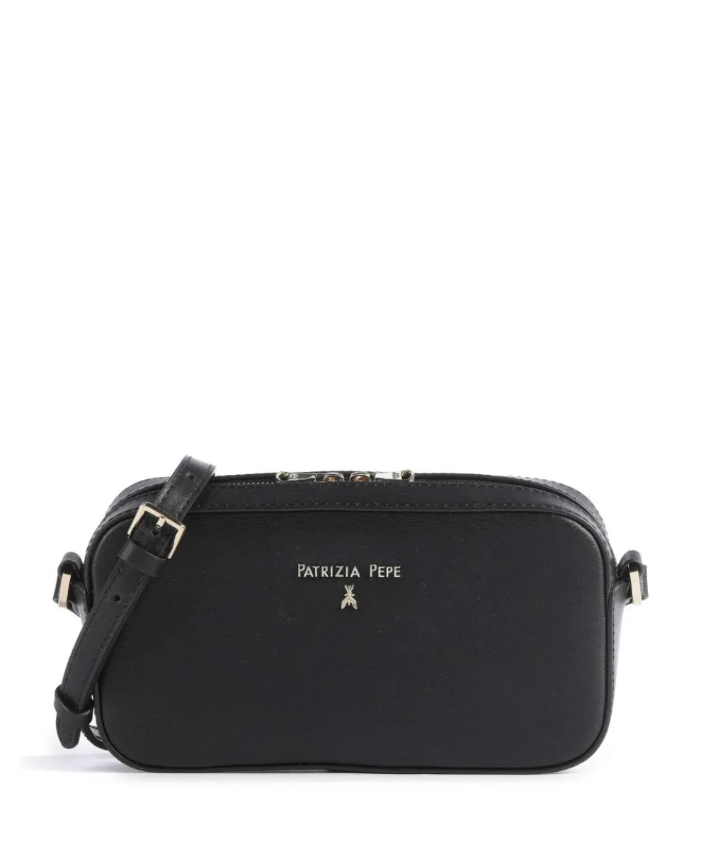 Crossbody bag softly grained calfskin black