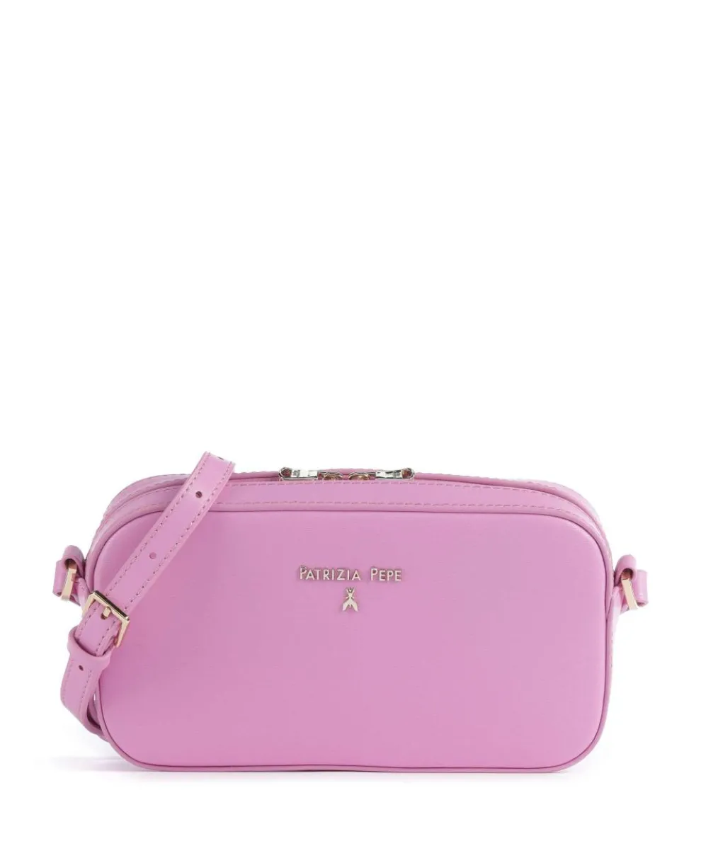 Crossbody bag softly grained calfskin rose