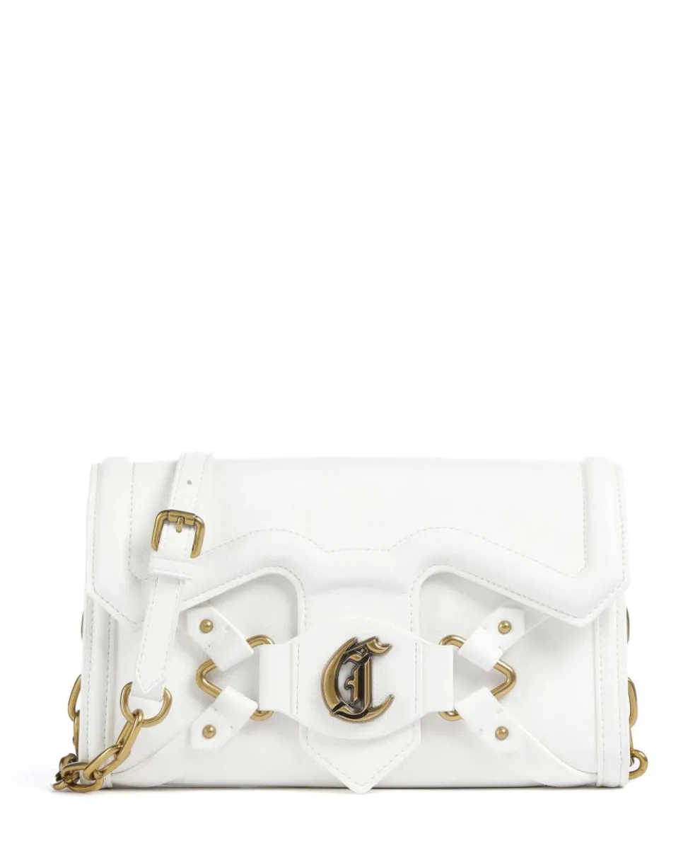 Crossed Laces Crossbody bag imitation leather white