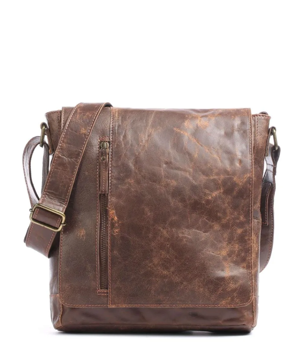 Crunchy L Crossbody bag buffalo leather brown