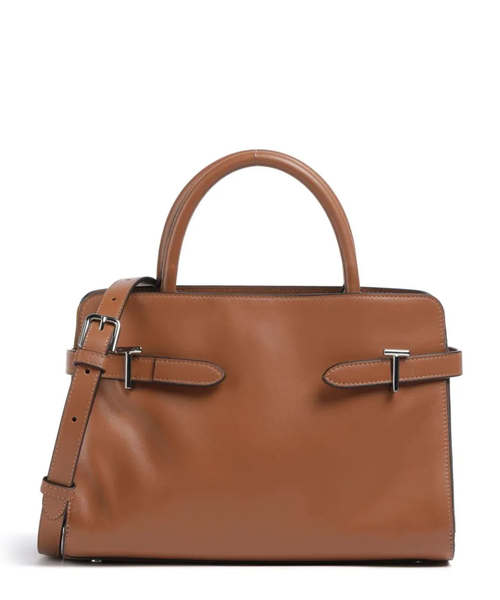Emilie Handbag fine grain cow leather brown
