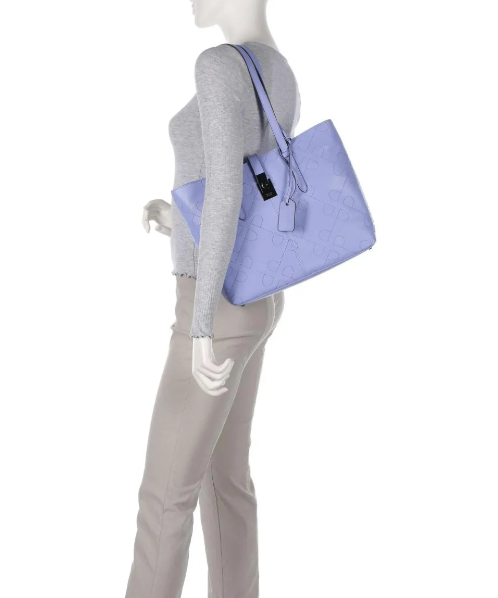 Liberty Tote bag grained cow leather violet