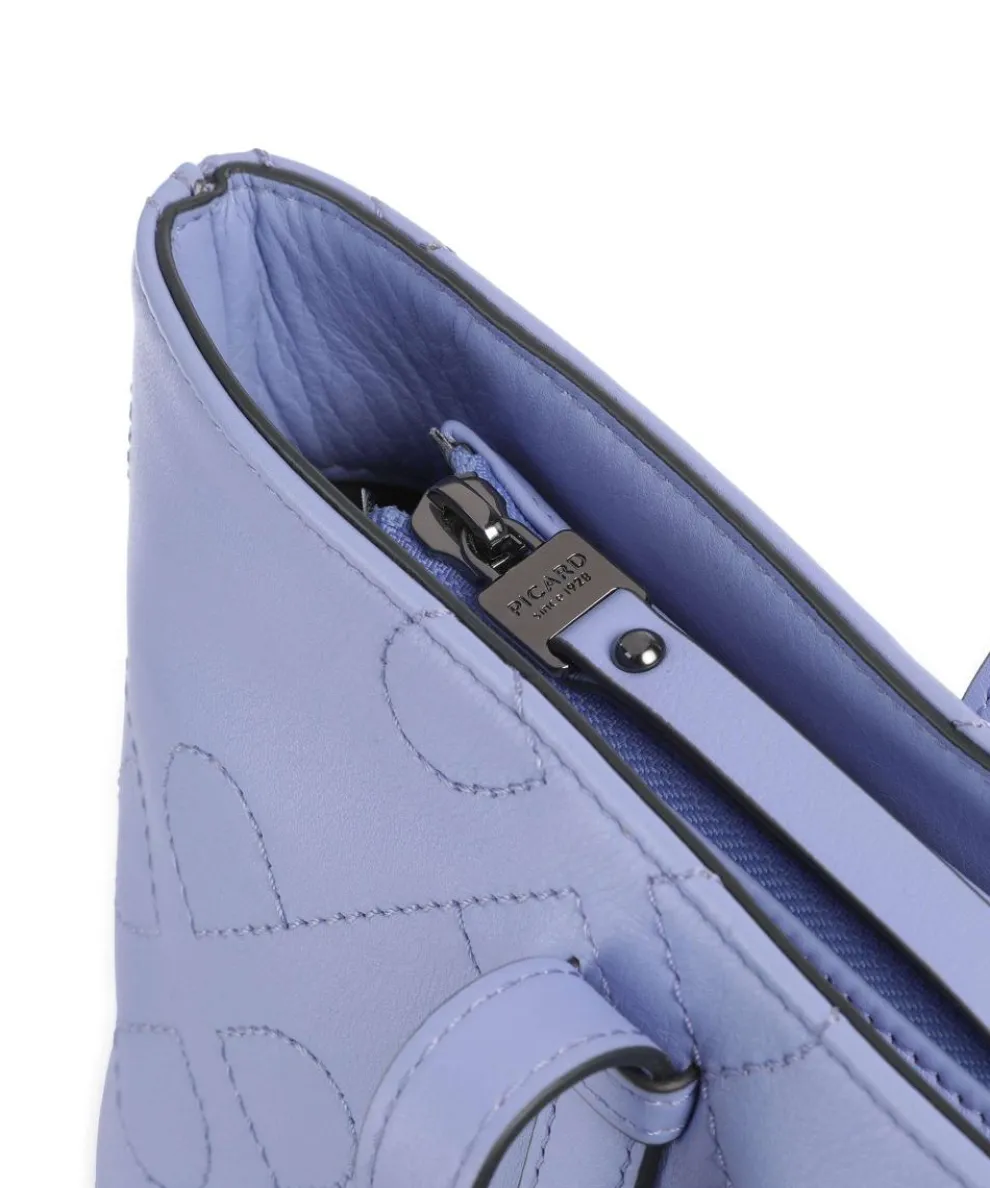 Liberty Tote bag grained cow leather violet