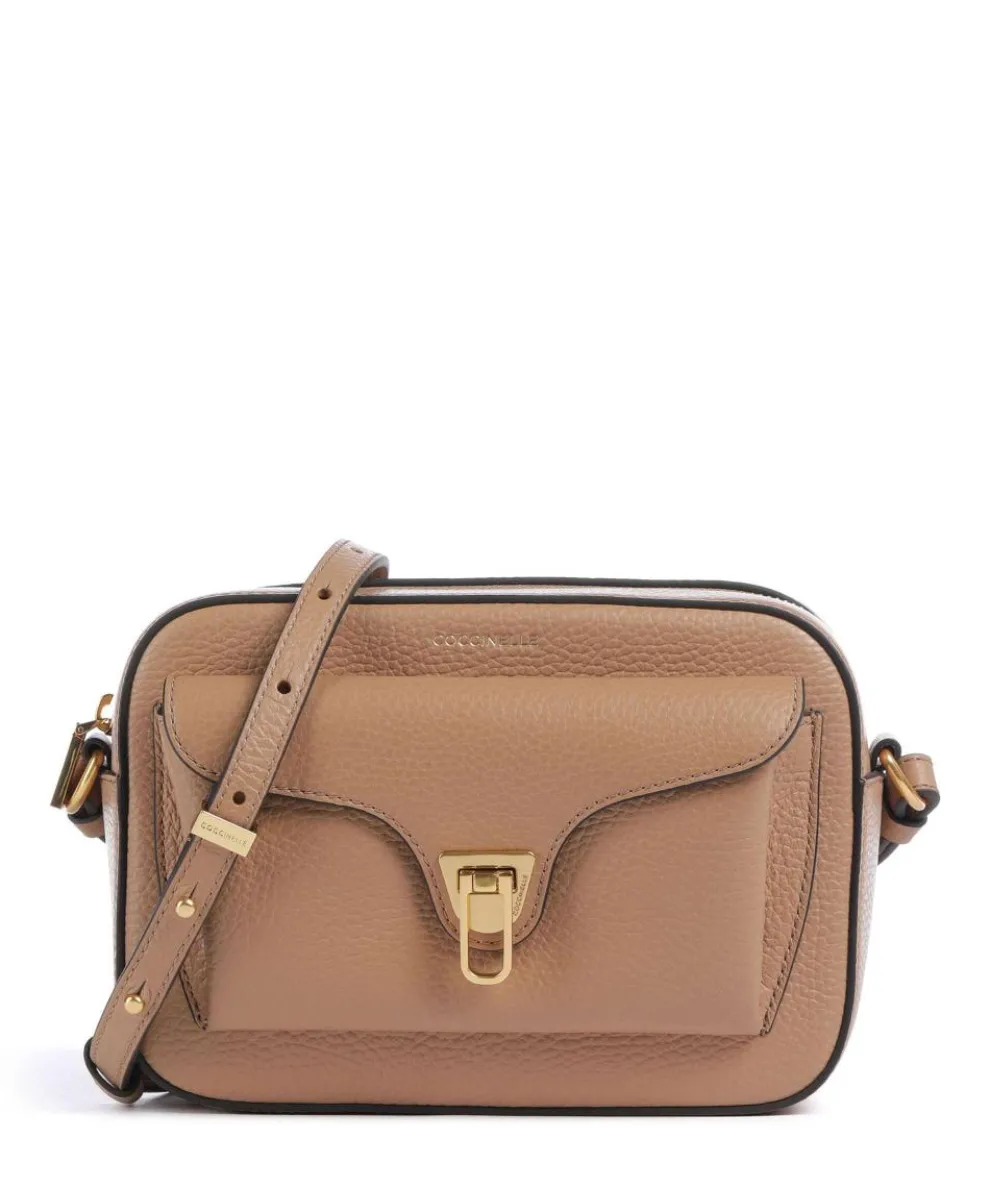 Beat Soft Crossbody bag grained cow leather light brown