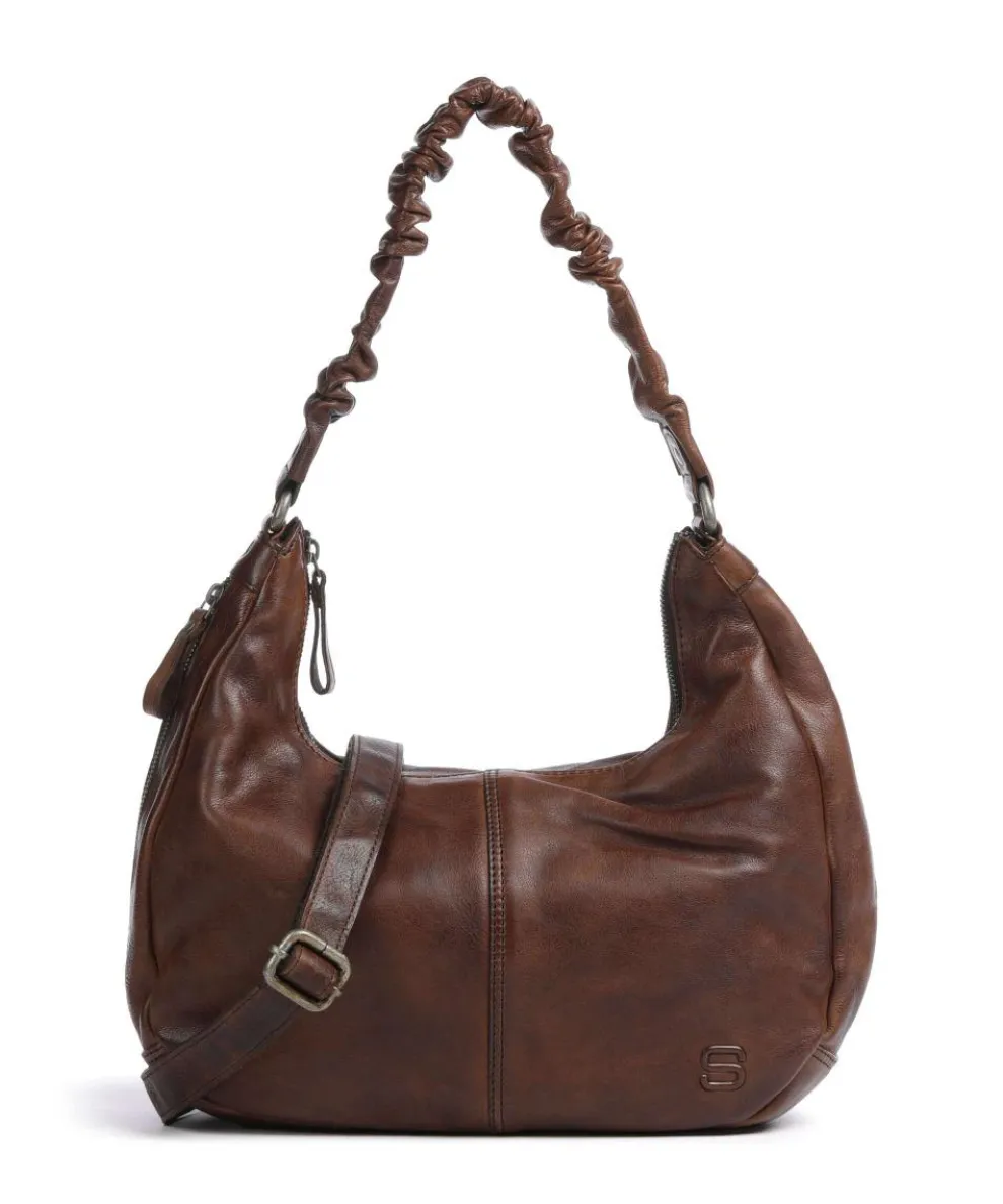 Apache Harli Shoulder bag grained leather brown
