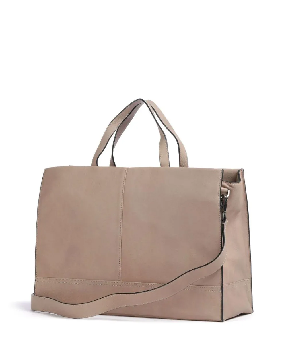 Lou 2 3D Leather L Handbag grained leather beige