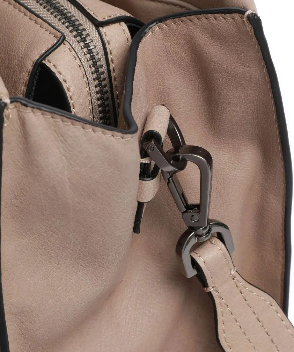 Lou 2 3D Leather L Handbag grained leather beige