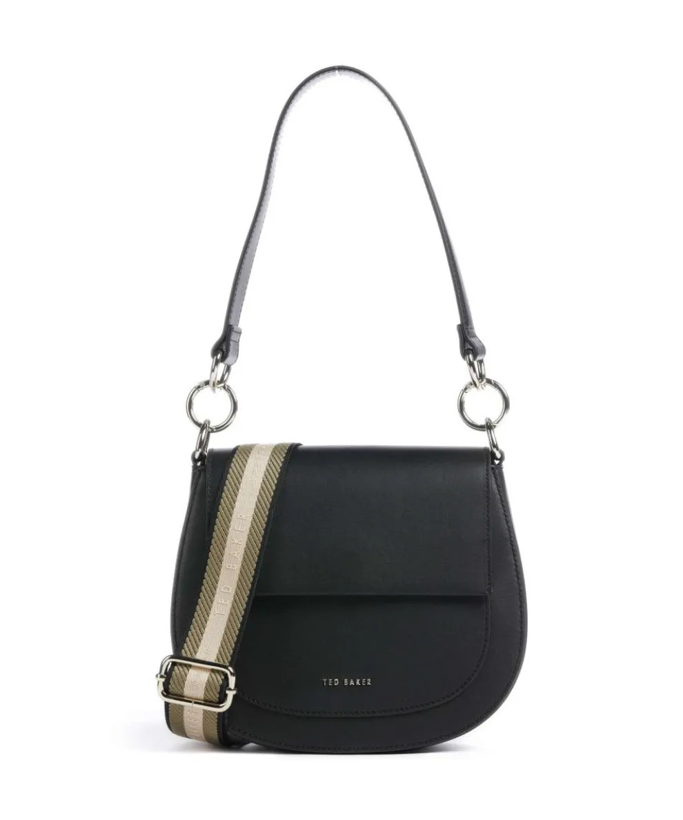 Darcell Shoulder bag fine grain cow leather black
