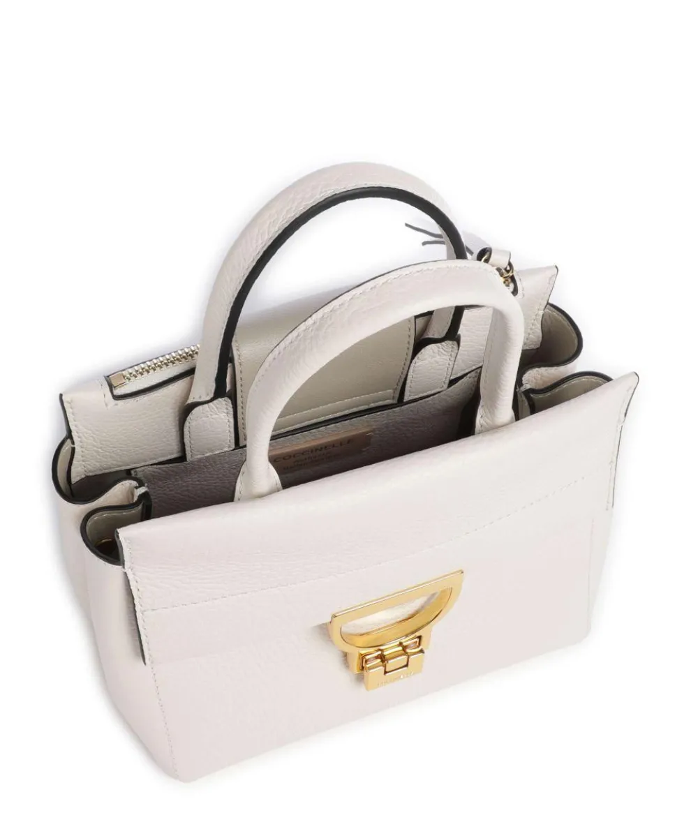 Arlettis Handbag grained cow leather white