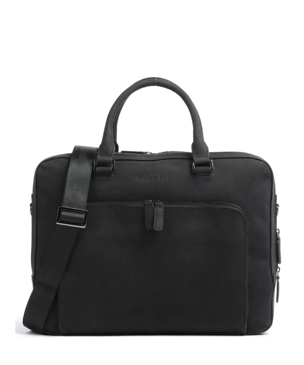 Luca Briefcase 15″ goatskin leather black