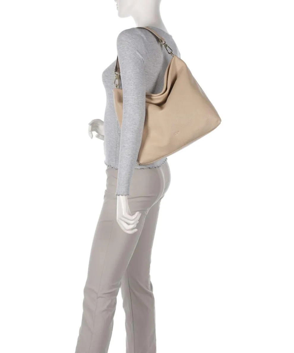 Dalia Kaia Hobo bag grained cow leather beige