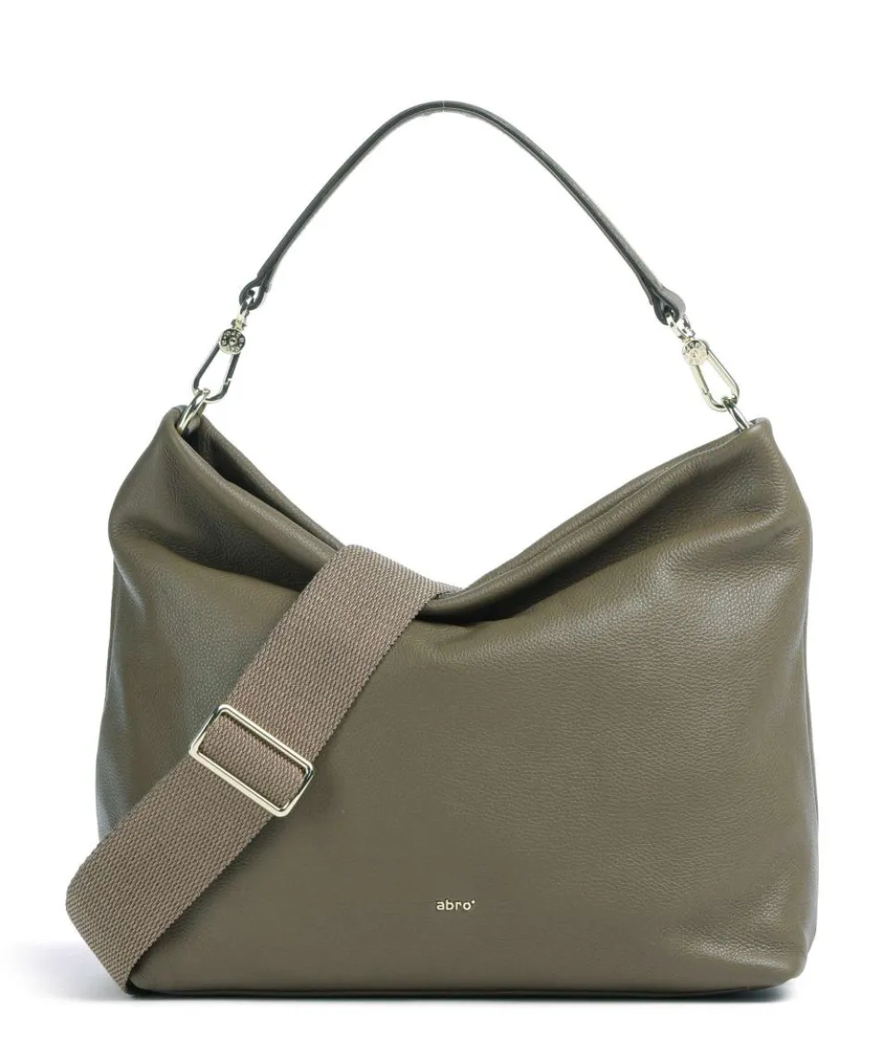 Dalia Kaia Hobo bag grained leather olive-green
