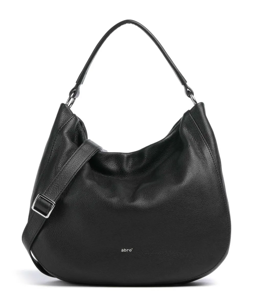 Dalia Mia Hobo bag grained leather black