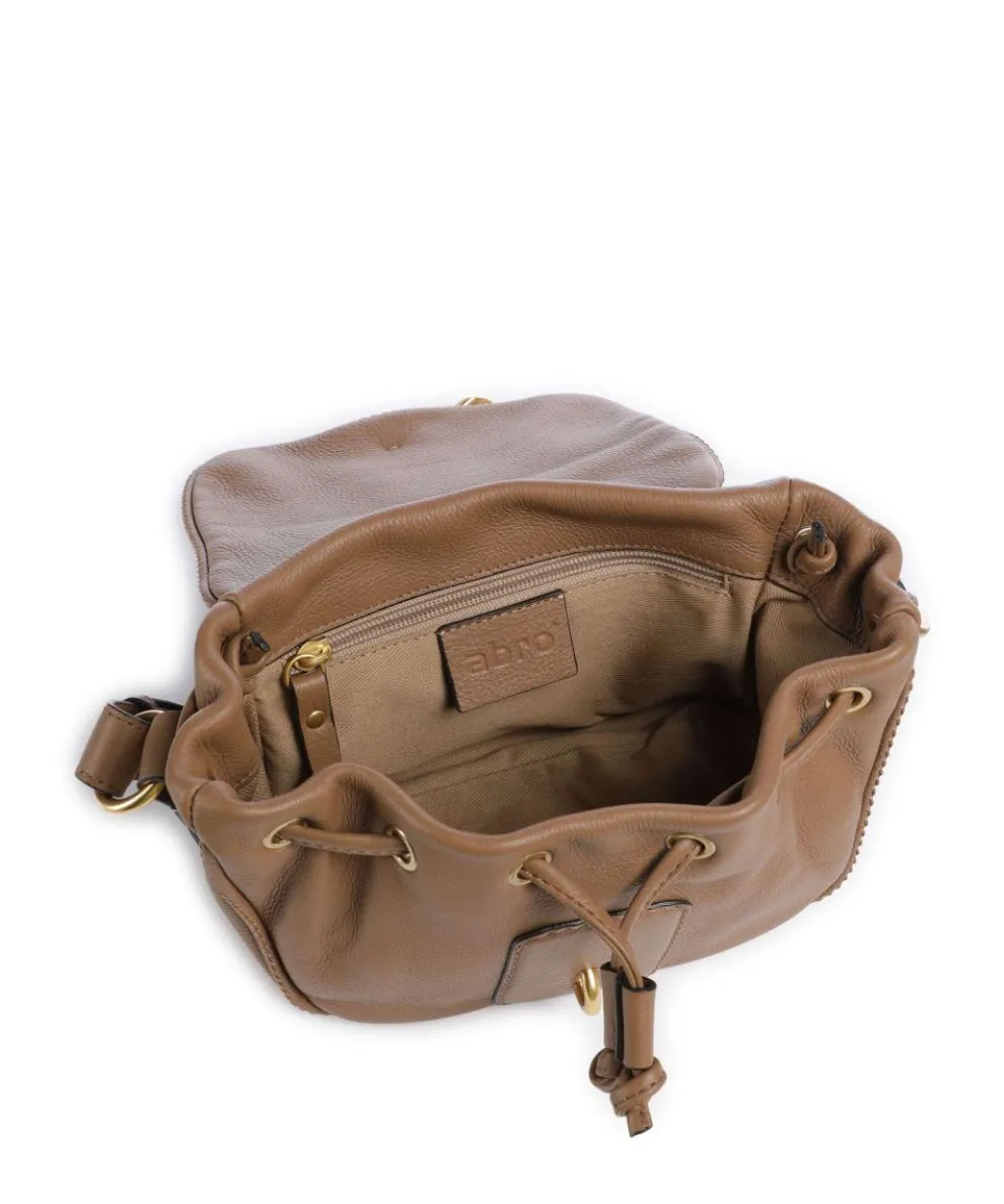 Dalia Star Saddle Crossbody bag grained leather camel