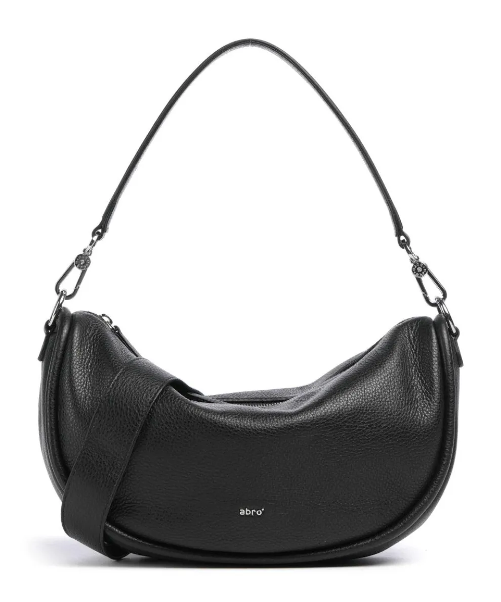 Dalia Willow Hobo bag grained leather black