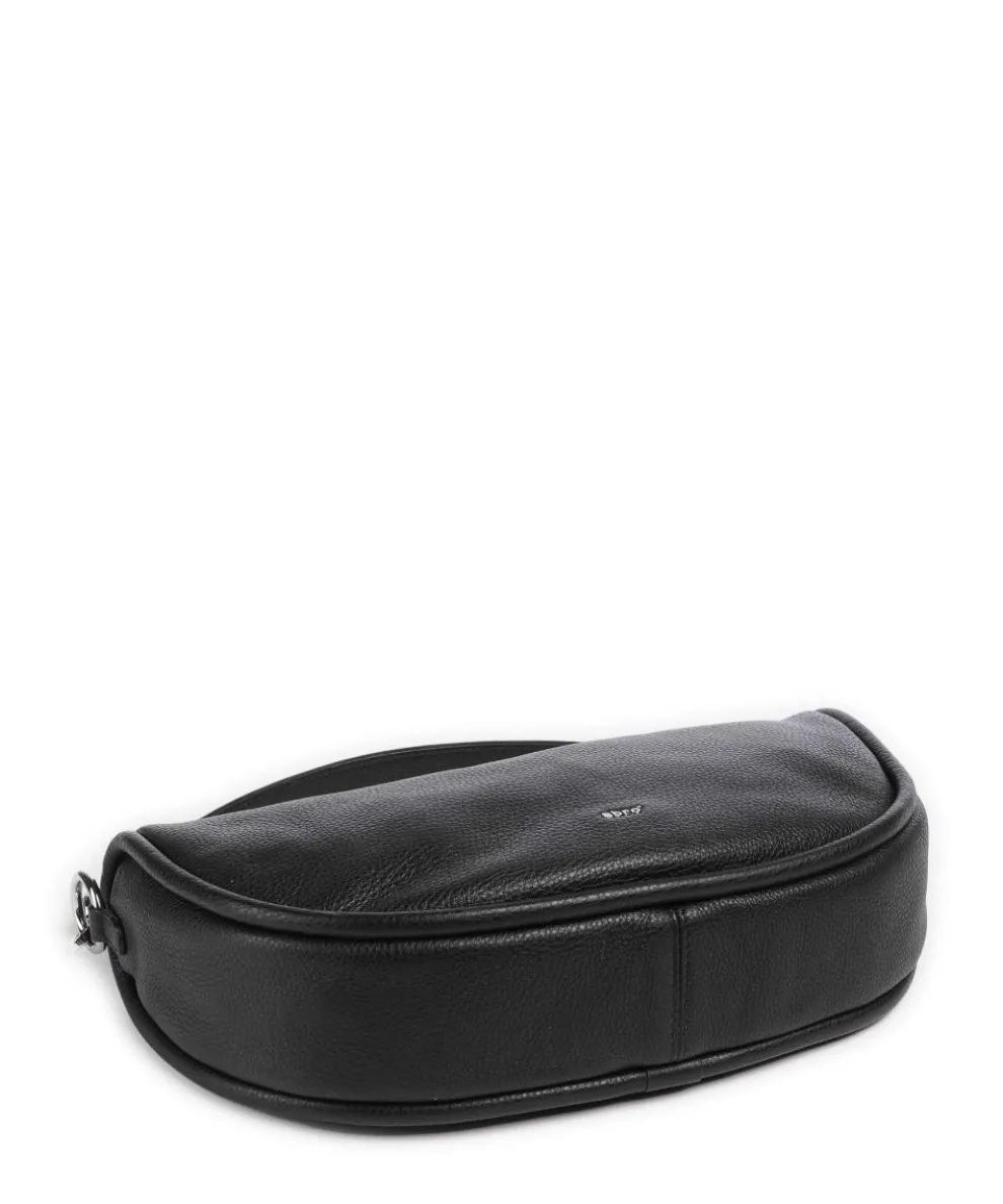 Dalia Willow Hobo bag grained leather black