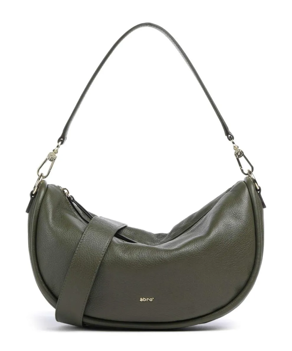 Dalia Willow Hobo bag grained leather khaki