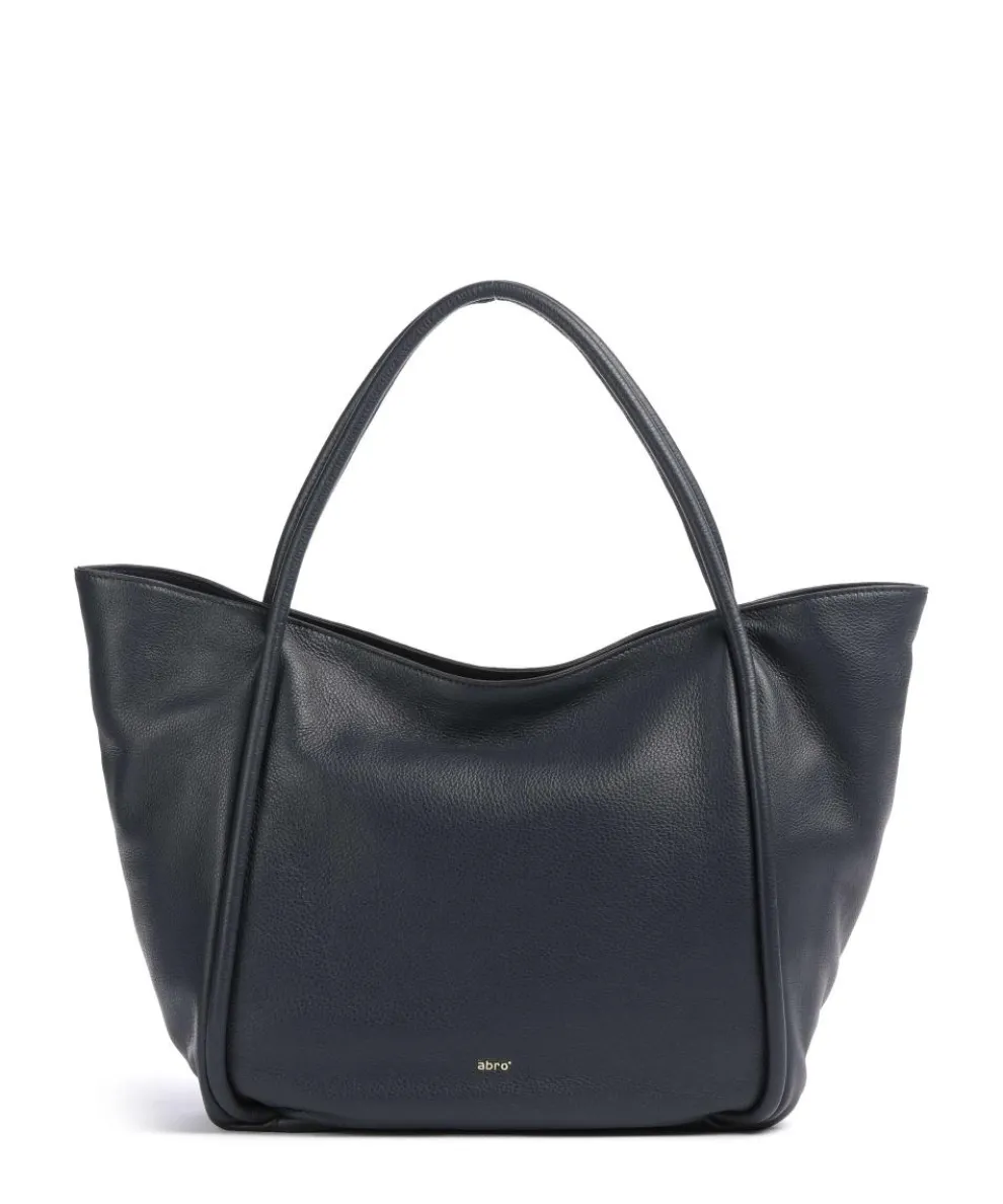 Dalia Willow Tote bag grained leather navy