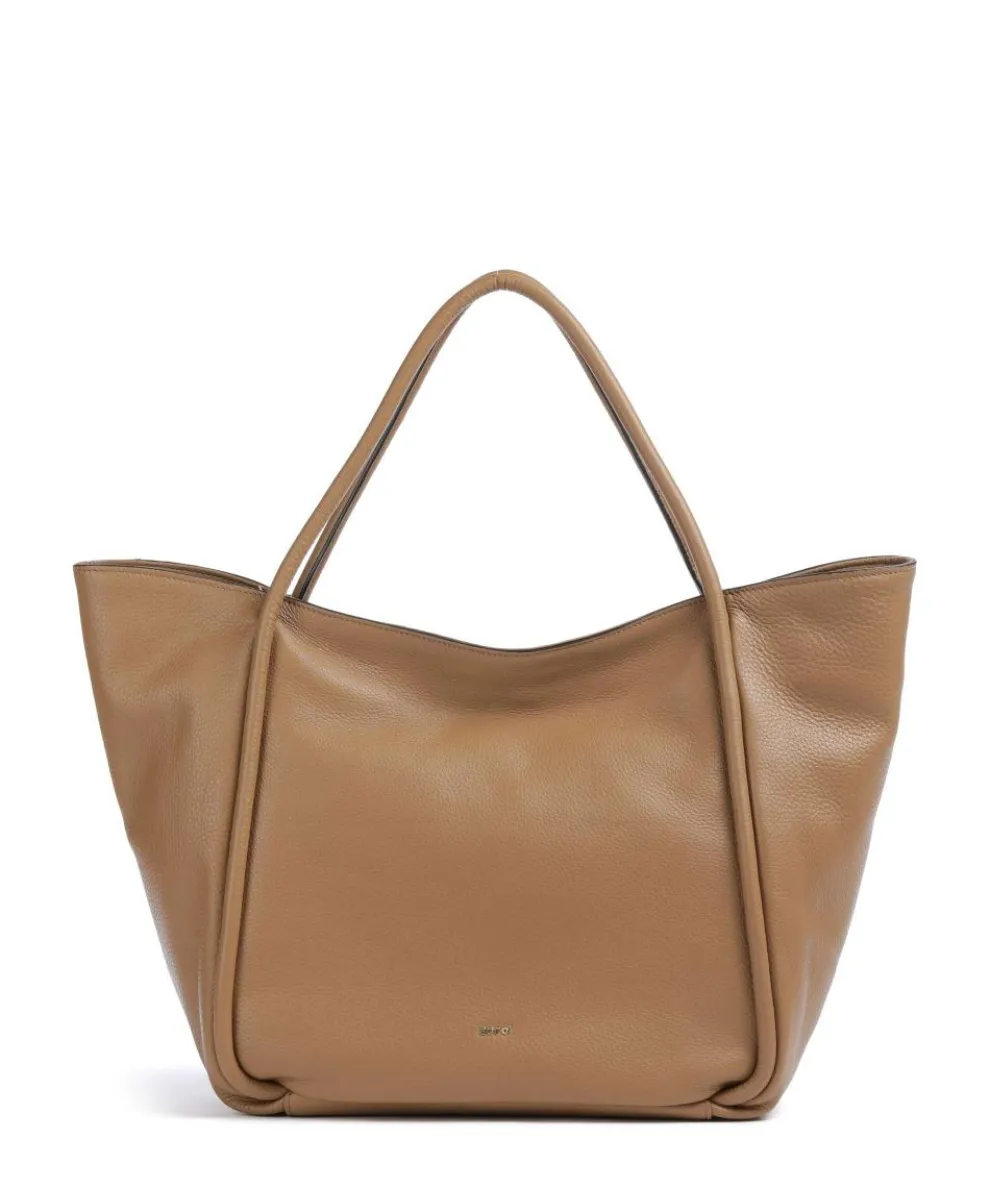 Dalia Willow Tote bag grained leather cognac