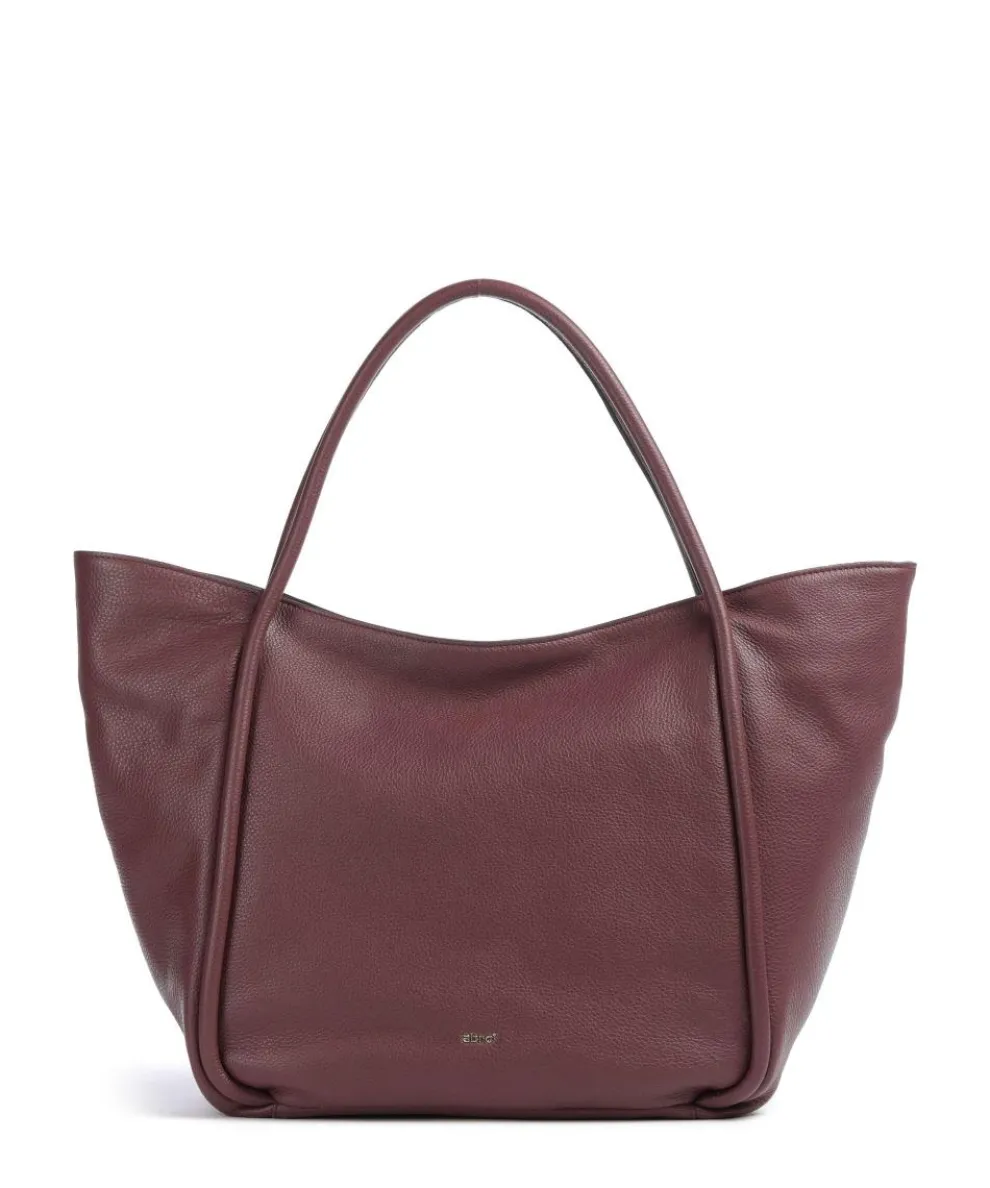 Dalia Willow Tote bag grained leather wine