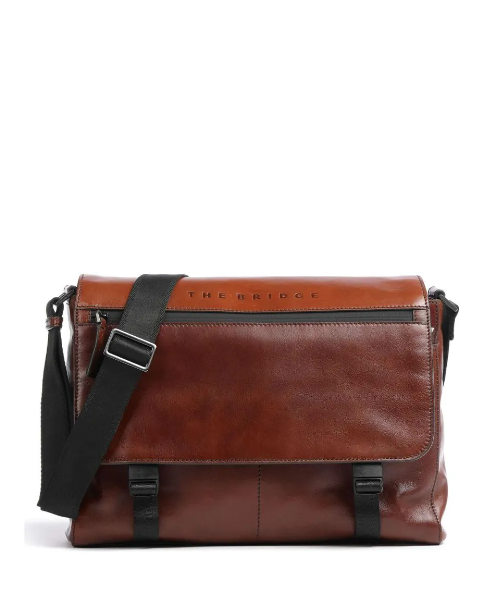 Damiano Briefcase 14″ fine grain cow leather brown