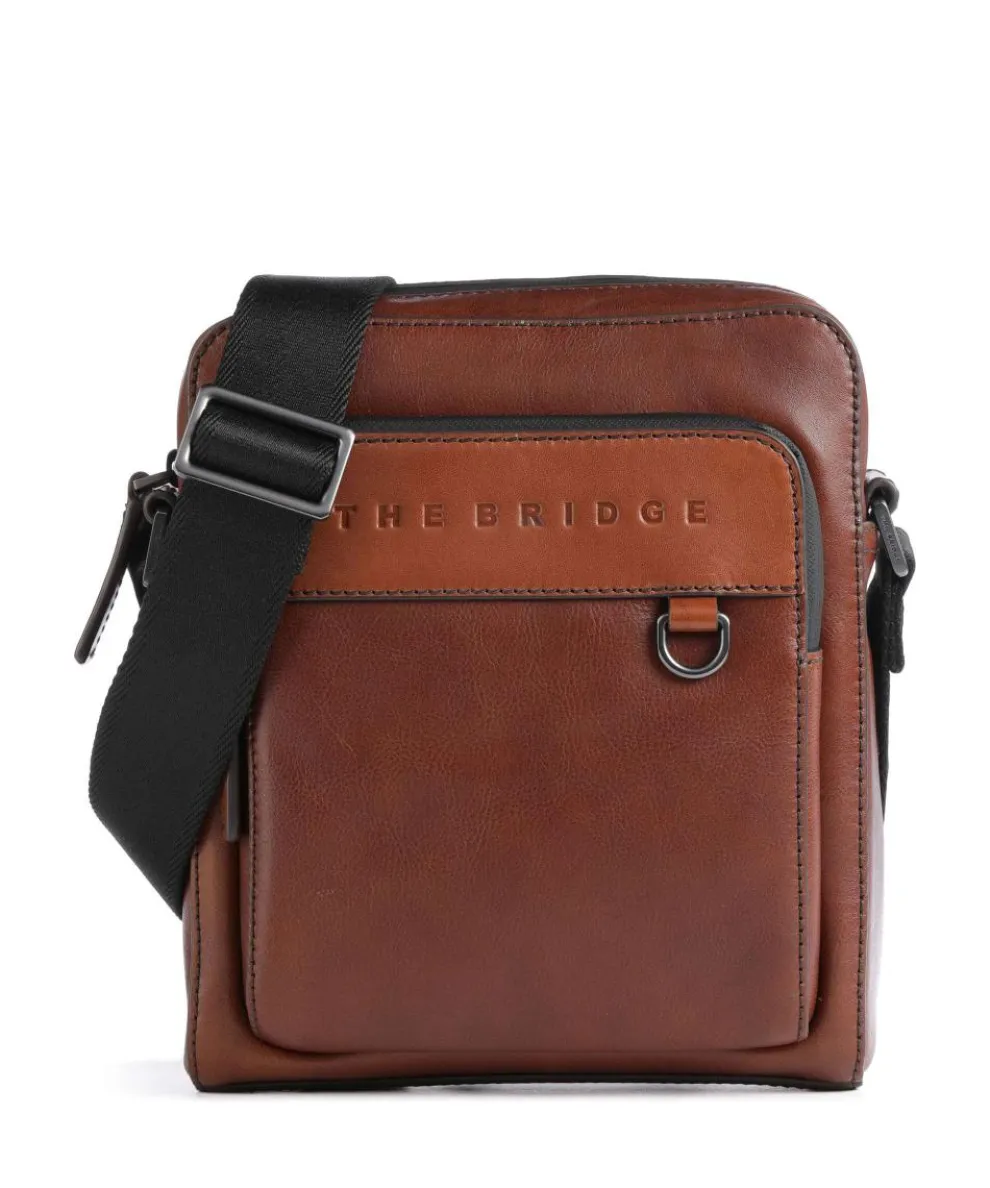 Damiano Crossbody bag fine grain cow leather brown