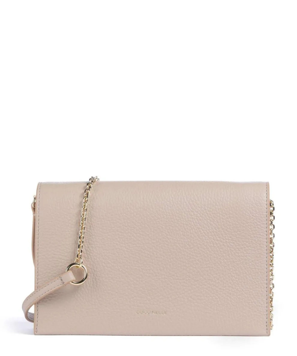 Dandy Crossbody bag grained leather beige
