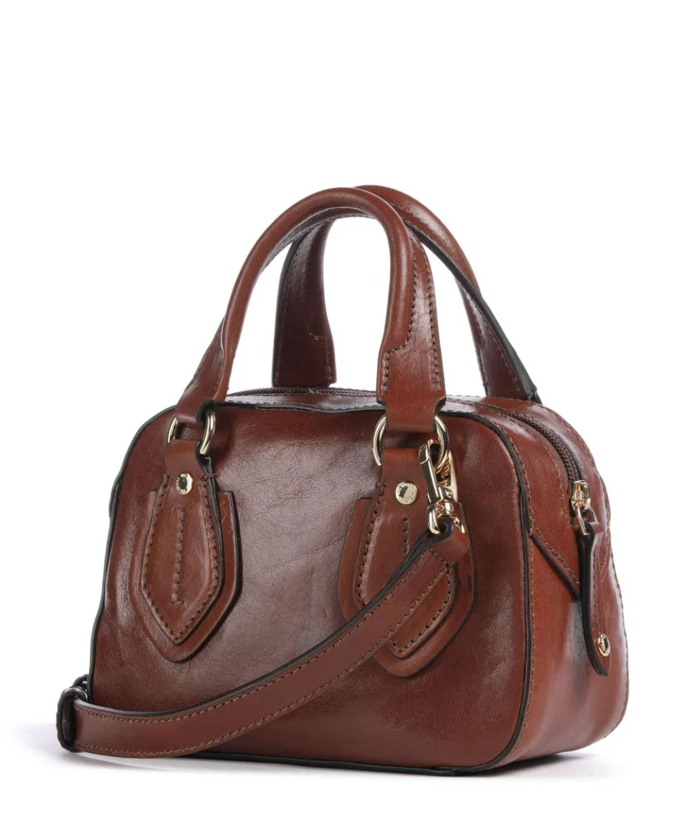 Daphne Handbag fine grain cow leather brown