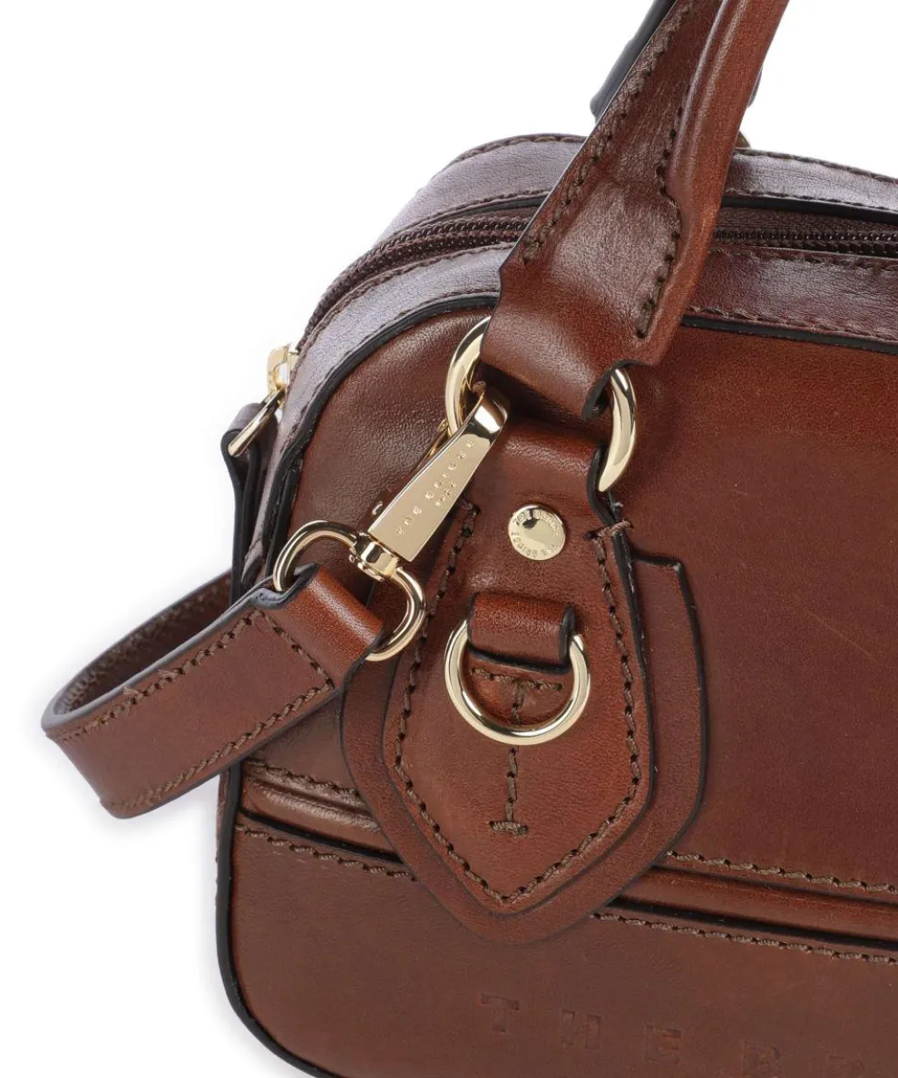 Daphne Handbag fine grain cow leather brown