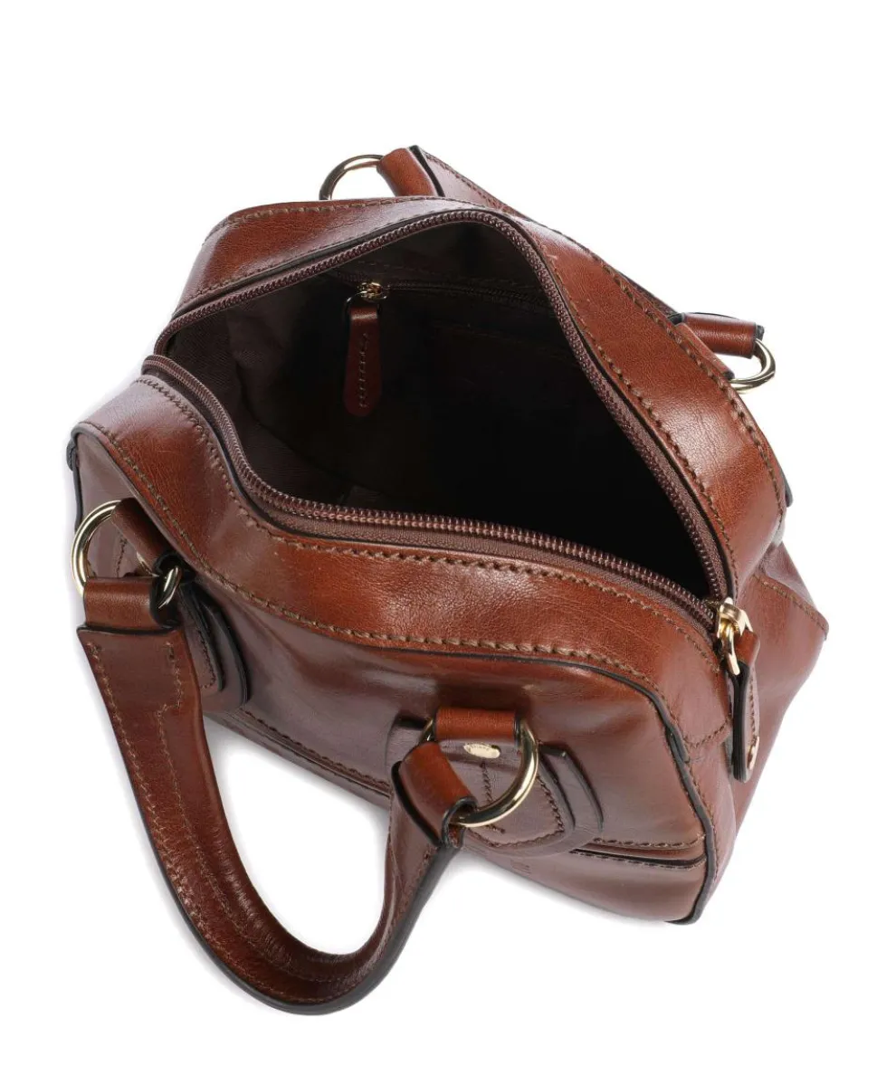Daphne Handbag fine grain cow leather brown