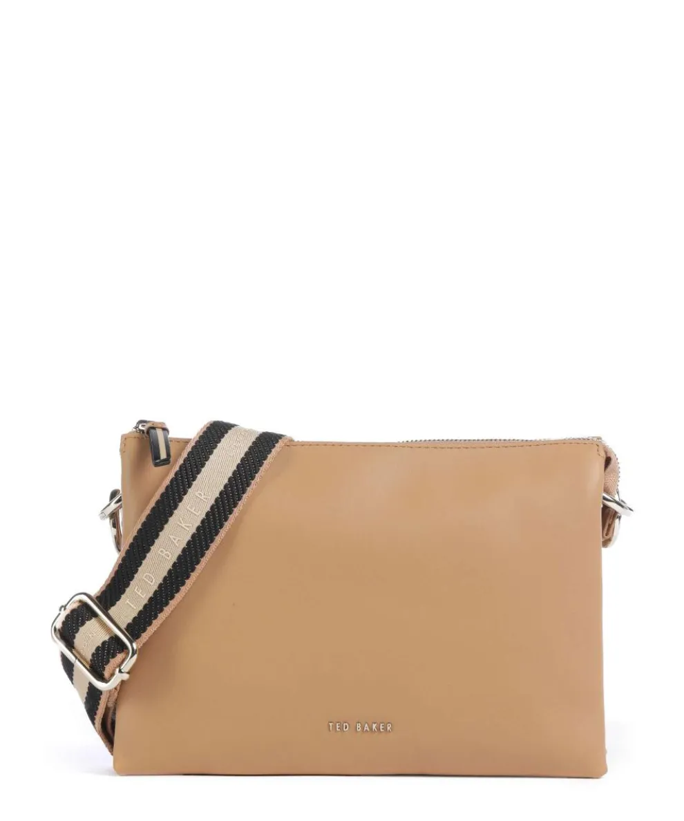 Darceyy Crossbody bag fine grain cow leather light brown